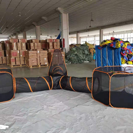 Pet Folding Toy Outdoor Game Channel Fence