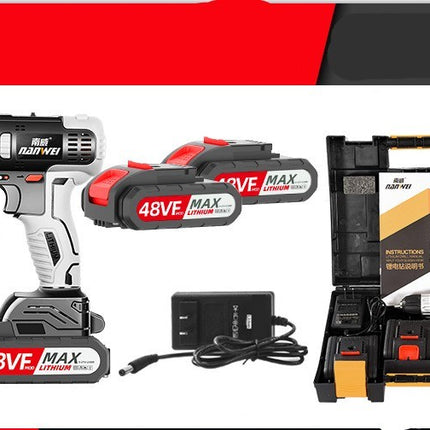 Power Tool Rechargeable Drill Household Lithium Electric Drill