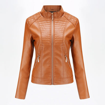 Women's motorcycle leather jacket