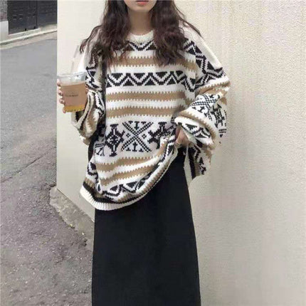 Long sleeve Korean version loose cover head