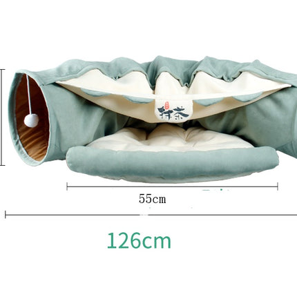 Pet Cats Tunnel Interactive Play Toy Mobile Collapsible Ferrets Rabbit Bed tunnels Indoor Toys Kitten Exercising Products