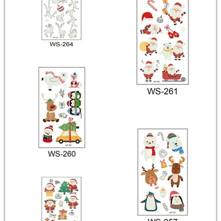 Merry Christmas Santa Claus Luminous Tattoo Sticker
