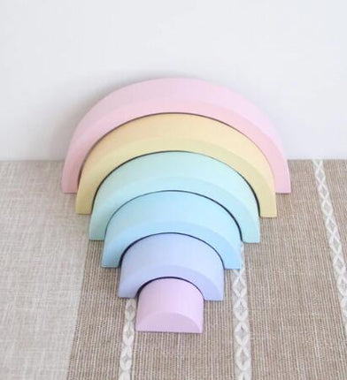 Jigsaw Puzzle Large 12-piece Arch Bridge Rainbow Building Blocks Early Childhood Education Toys