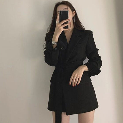Waist-controlled Lace-up Graceful Suit Jacket Women