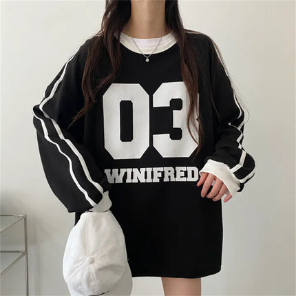 Round Neck Design Stitching Pullover And Fleece Sweater