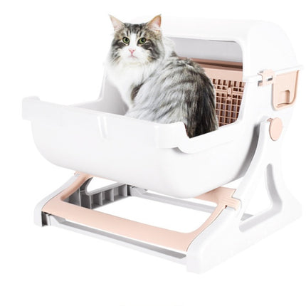 Cat toilet pet toilet semi-enclosed litter box
