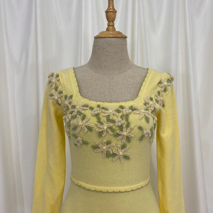 Half sleeve square neck pocket dress