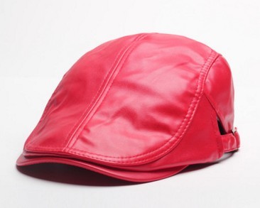 New Duck Tongue Hat Wholesale Korean Tide Of Men And Women PU Beret Hat Factory Direct