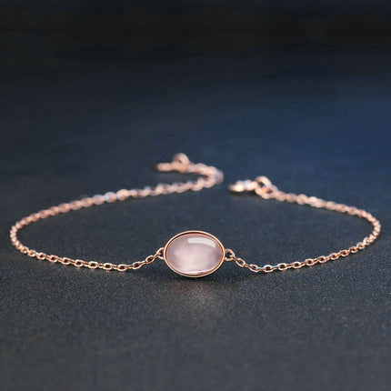 Classic dove egg natural powder crystal bracelet