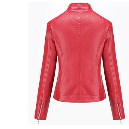 Women's motorcycle leather jacket