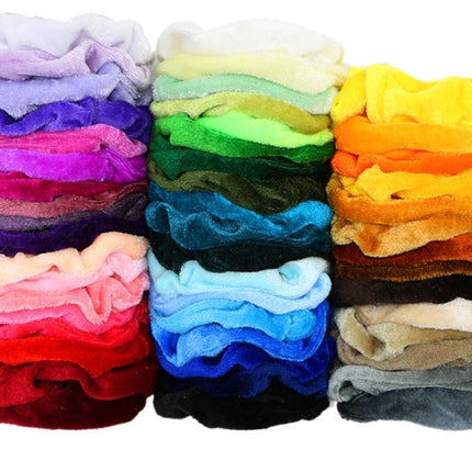 50  Pcs Gold velvet hair ring