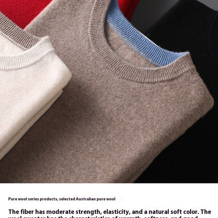 Simple Casual Loose Pullover Long Sleeve Sweater