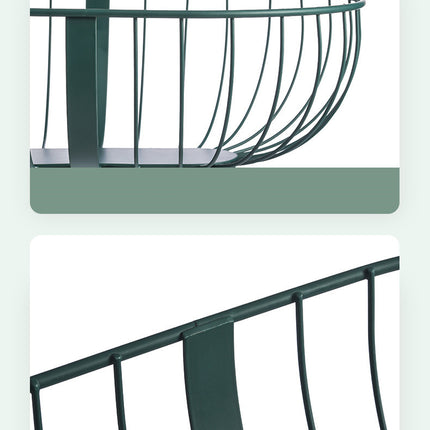 Metal Hollowed Out Fruit Vegetable Snack Tray Bowl Basket Kitchen Storage Rack Holder Large Capacity Kitchen Organizer Basket