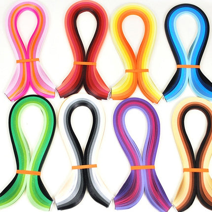 Gradient slip colored star origami