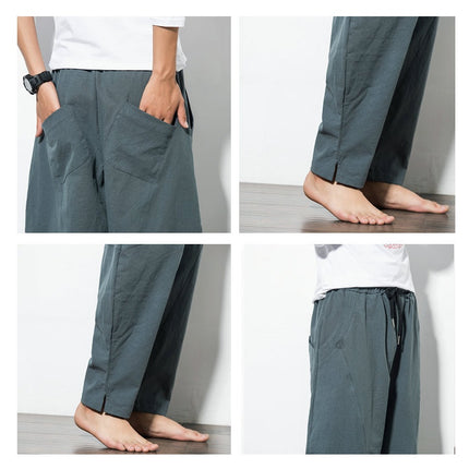 Ethnic Style Cotton And Linen Lace Hip-Hop Loose Harem Pants