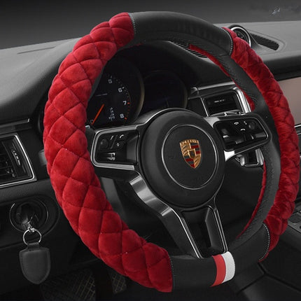 Universal Car Steering Wheel Cover Winter Decoration Cute 38cm Plush Footprint Auto Automobile Vehicle Steering Wheel Protector