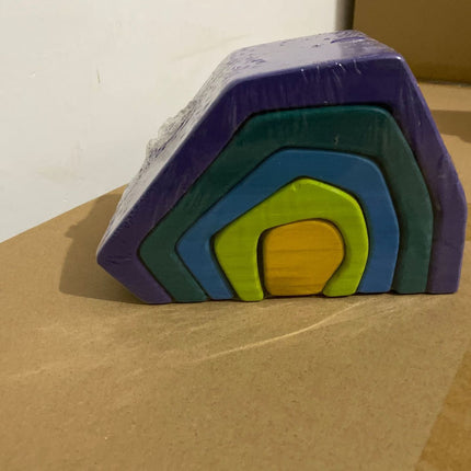 Jigsaw Puzzle Large 12-piece Arch Bridge Rainbow Building Blocks Early Childhood Education Toys