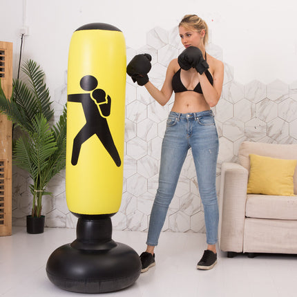Boxing Punching Bag Inflatable Free-Stand Tumbler Sandbag