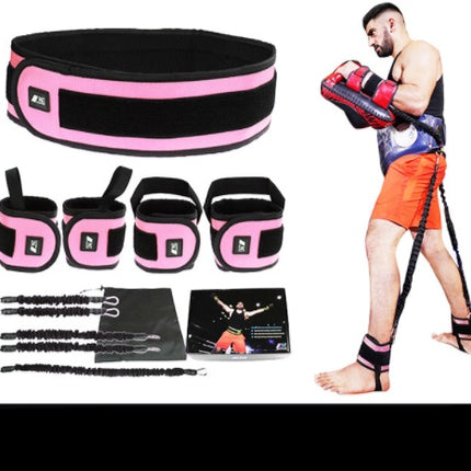 Leg Squat Boxing Combat Training Resistance Bands Fitness Combat Fighting Resistance Force Agility Workout Exercise Equipment