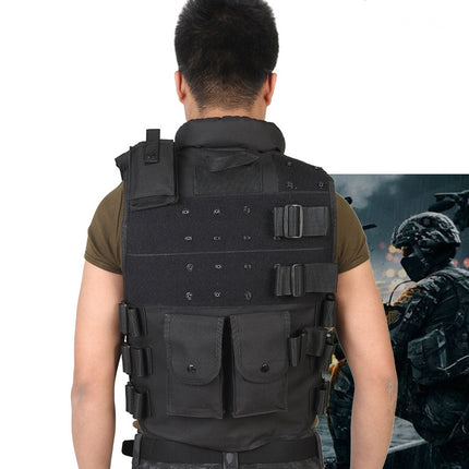 Tactical Vest Black Mens Military Hunting Vest