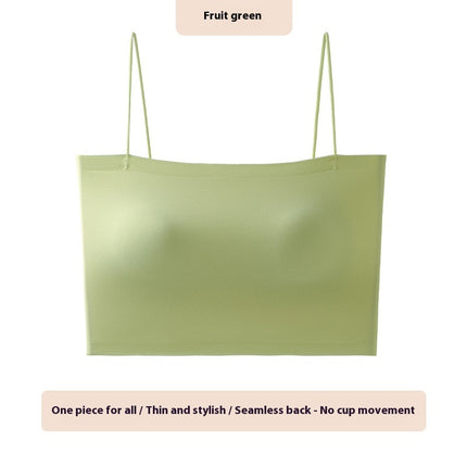 Women's Solid Color Chest Cushion Beautiful Back And Strapless