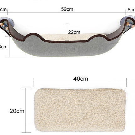 Window sill cat hammock