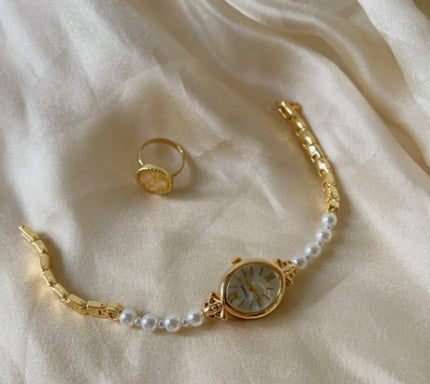 Light Luxury Pearl Bracelet Watch Women's Art Niche High-grade Simple