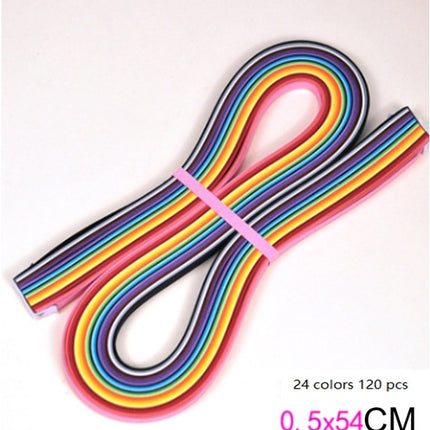 Gradient slip colored star origami