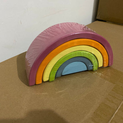 Jigsaw Puzzle Large 12-piece Arch Bridge Rainbow Building Blocks Early Childhood Education Toys