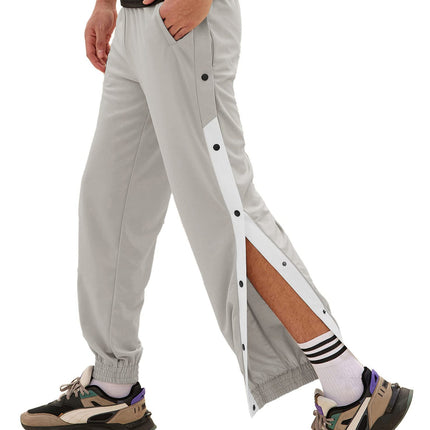 Men's Row Button Pants Loose Tappered Sports