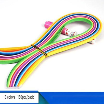 Gradient slip colored star origami