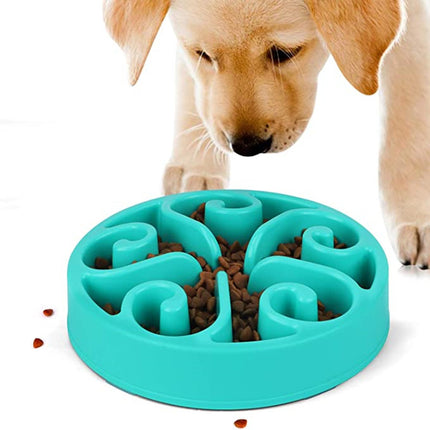 Pet Dog Slow Feeder Bowl Non Slip Anti-Gulping Slower Food Feeding Dishes Eco Dog Bowl For Large Medium Small Dogs Puppy Measured