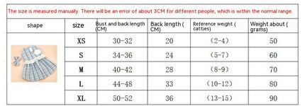 Pet Skirt Cat Fashion Cute Dress