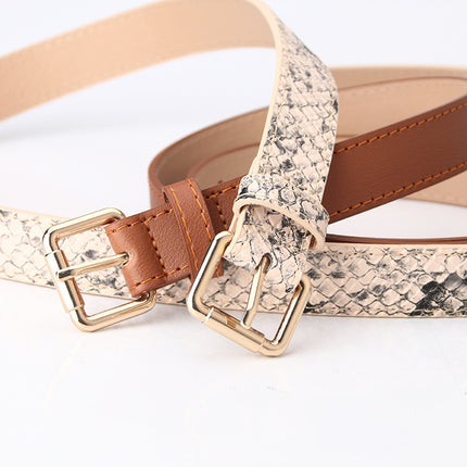 Women's Simple Pu Korean Style All-matching Trendy Fashion Belt