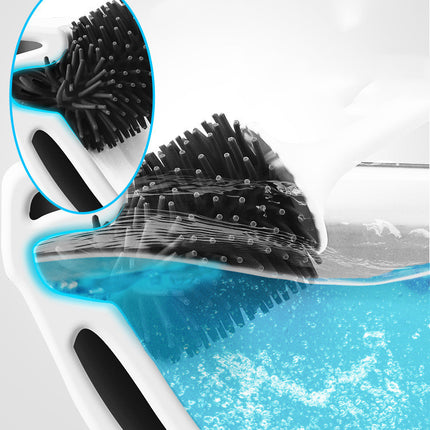 Toilet Brush Rubber Head Holder Cleaning Brush For Toilet Wall Hanging Household Floor Cleaning Bathroom Accessories