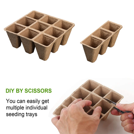 Biodegradable Eco-Friendly Pulp Seedling Nursery Pots 12-Hole