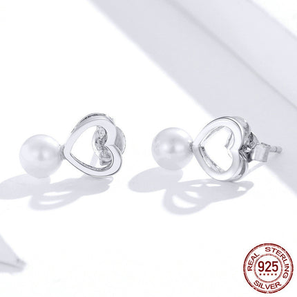 Drop Earrings Fine Jewelry Female Drop Earrings with Pearls Earrings 925 Sterling Silver Jewelry Mother's Day Gift SCE006