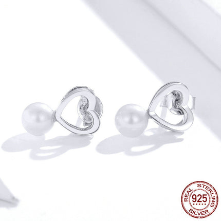 Drop Earrings Fine Jewelry Female Drop Earrings with Pearls Earrings 925 Sterling Silver Jewelry Mother's Day Gift SCE006