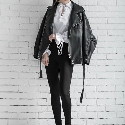 Leather Jacket Student Motorcycle Jacket