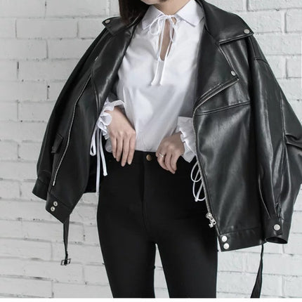 Leather Jacket Student Motorcycle Jacket