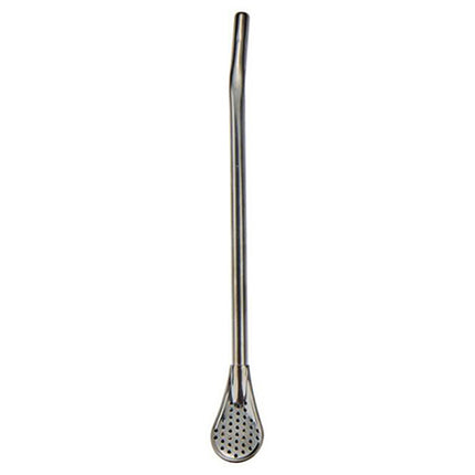 Stirring Spoon With Stainless Steel Filter Straw