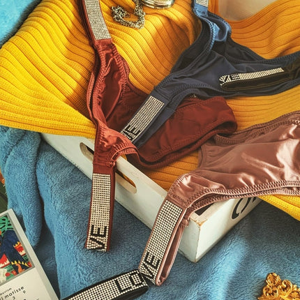 Glossy Thin Belt Hip-Lifting Sports Fitness Underwear Women