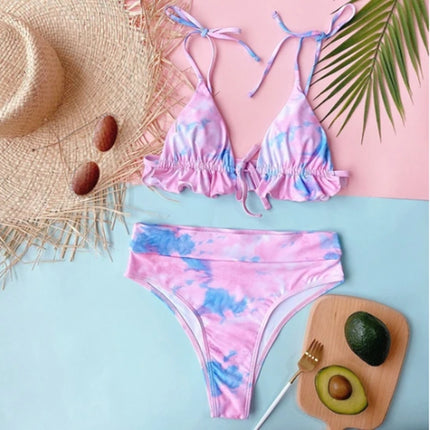 Women's Bikini Print Swimsuit Outer Single Swimsuit