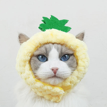 Cute Pineapple Cat Hat Warm Puppet Headdress
