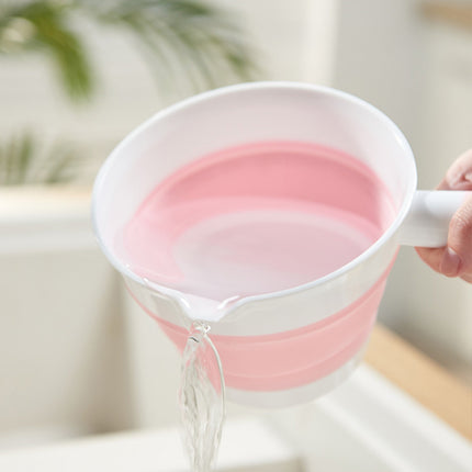 Folding Portable Collapsible Bucket Outdoor Telescopic Barrel Kitchen Camp Bucket Hanging Foldable Water Scoop Water Scoop