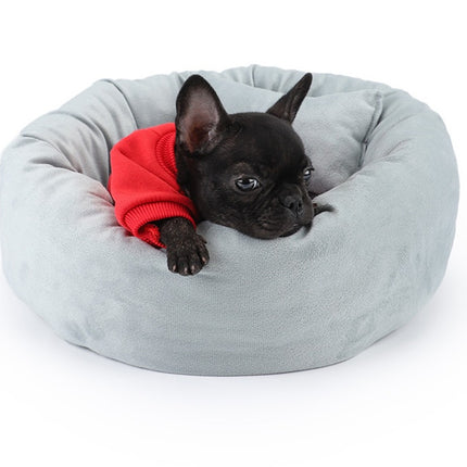 Cat and Dog Kennel Egg Tart Pet Nest Crystal Super Soft Winter Warm Indoor Pet Bed