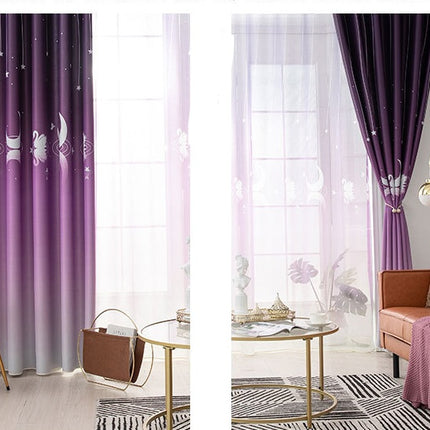 Simple And Modern Rural Home Bedroom Shading Printed Curtain Fabric