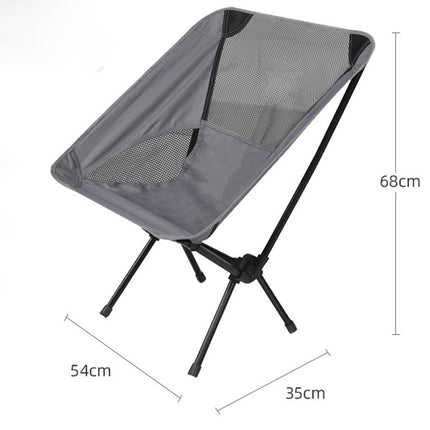 Ultralight Outdoor Folding Camping Chair Picnic Foldable Hiking Leisure Travel Beach Backpack Moon Chair Portable Fishing Chair