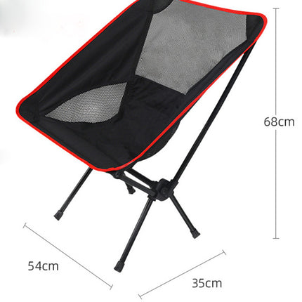 Ultralight Outdoor Folding Camping Chair Picnic Foldable Hiking Leisure Travel Beach Backpack Moon Chair Portable Fishing Chair