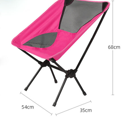 Ultralight Outdoor Folding Camping Chair Picnic Foldable Hiking Leisure Travel Beach Backpack Moon Chair Portable Fishing Chair